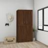 Wardrobe Brown Oak 82.5x51.5x180 cm Engineered Wood Colour brown oak Quantity in Package 1 Amount 