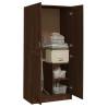 Brown Oak Wardrobe - Engineered Wood Storage Solution | HipoMarket