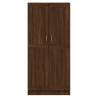 Brown Oak Wardrobe - Engineered Wood Storage Solution | HipoMarket