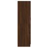 Brown Oak Wardrobe - Engineered Wood Storage Solution | HipoMarket