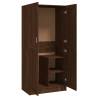 Brown Oak Wardrobe - Engineered Wood Storage Solution | HipoMarket