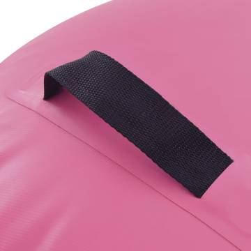 Inflatable Gymnastic Roll with Pump 120x90 cm - Pink