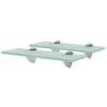 Floating Shelves 2 pcs Glass 30x10 cm 8 mm Colour transparent Size 30 x 10 cm Quantity in Package 2 Number of Pieces 1 