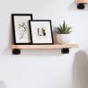 Wall Shelf 40x10x2 cm Untreated Solid Wood Oak Colour natural Size 40 x 10 x 2 cm Quantity in Package 1 Number of Pieces 