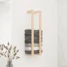 Towel Rack 23x18x90 cm Solid Wood Pine Colour natural Size 23 x 18 x 90 cm 