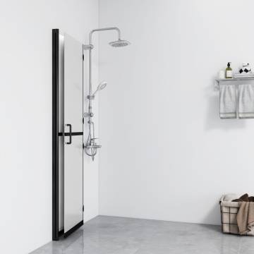 Foldable Walk-in Shower Wall - Frosted ESG Glass 90x190 cm