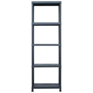 Storage Shelf Racks 2 pcs Black - Durable & Versatile