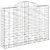 Arched Gabion Baskets 18 pcs - Durable Garden Barriers