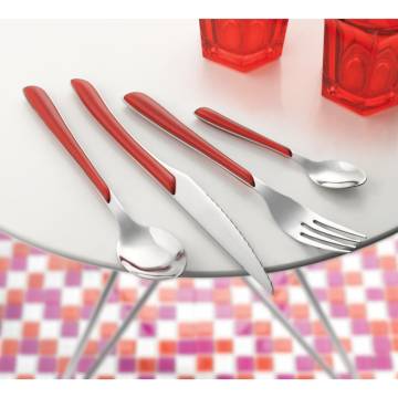 Amefa 16-Piece Cutlery Set Eclat Red - Quality & Colorful Dining