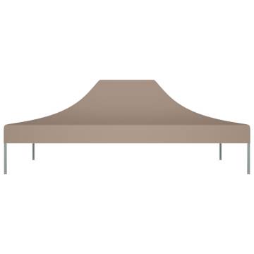 Party Tent Roof 4.5x3 m Taupe - Durable & UV Resistant