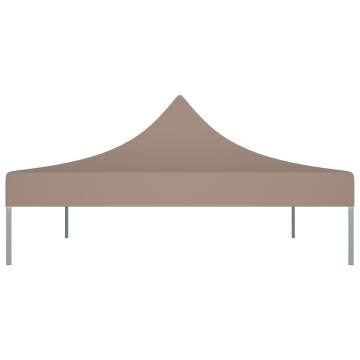 Party Tent Roof 4.5x3 m Taupe - Durable & UV Resistant