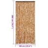 Fly Curtain Ochre and White 90x200 cm | Insect Protection