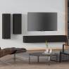 4 Piece TV Cabinet Set Black Engineered Wood Colour black Quantity in Package 4 Width 100 cm 