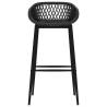 Stylish Black Bar Chairs Set of 4 - Hipomarket UK