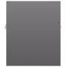 High Gloss Grey Sink Cabinet with Built-in Basin | Hipo Market