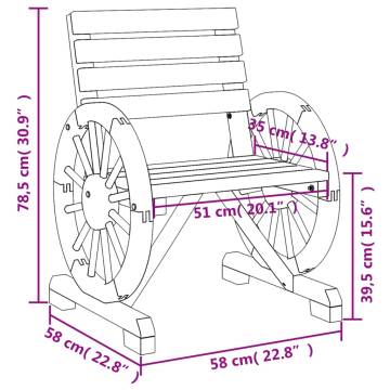 Garden Chairs 2 pcs Solid Wood Fir - Stylish & Durable | HipoMarket