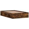 Bed Frame Smoked Oak 120x200 cm - Stylish & Practical Bedroom Solution