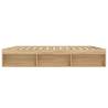 Sonoma Oak Bed Frame 200x200 cm - Modern & Practical Design