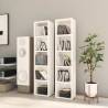 CD Cabinets 2 pcs High Gloss White 21x16x93.5 cm Engineered Wood Colour high gloss white Quantity in Package 2 