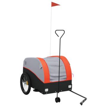 Bike Trailer Black & Orange | 45 kg Iron | Durable & Versatile