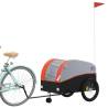 Bike Trailer Black & Orange | 45 kg Iron | Durable & Versatile