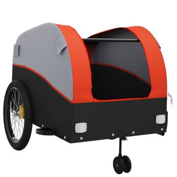 Bike Trailer Black & Orange | 45 kg Iron | Durable & Versatile