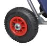 Portable Foldable Beach Trolley with Wheels - Blue