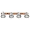 Industrial Wall Lamp Silver 90x25 cm E27 - Stylish Lighting