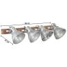 Industrial Wall Lamp Silver 90x25 cm E27 - Stylish Lighting