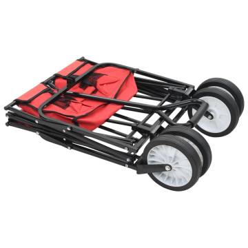 Folding Hand Trolley Steel Red | Durable & Versatile Transport