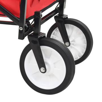 Folding Hand Trolley Steel Red | Durable & Versatile Transport