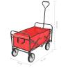 Folding Hand Trolley Steel Red | Durable & Versatile Transport