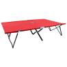 Two Person Folding Sun Lounger Red Steel Colour red Quantity in Package 1 