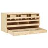 Chicken Laying Nest - 3 Compartments, Solid Pine Wood