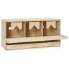 Chicken Laying Nest - 3 Compartments, Solid Pine Wood