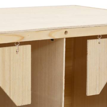 Chicken Laying Nest - 3 Compartments, Solid Pine Wood