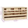 Chicken Laying Nest - 3 Compartments, Solid Pine Wood