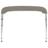 3-bow Bimini Top Grey 184x189x135 cm - Durable & UV Resistant