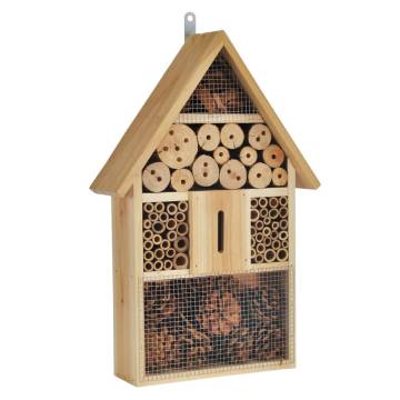 HI Insect Nesting House - Natural Wood Garden Ornament