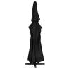 Elegant Outdoor Parasol with Aluminium Pole - 500 cm Black