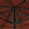 Outdoor Parasol with Aluminium Pole - 600 cm Terracotta