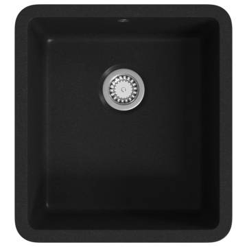 Granite Kitchen Sink - Single Basin Black | HipoMarket