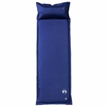 Self Inflating Camping Mattress with Pillow - 1-Person Navy Blue