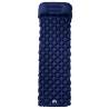 Inflating Camping Mattress with Pillow - Navy Blue 1-Person