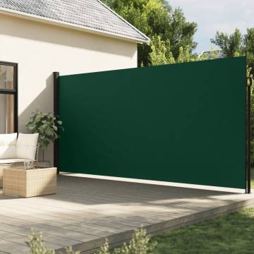 Retractable Side Awning Dark Green 200x300 cm | Hipomarket UK