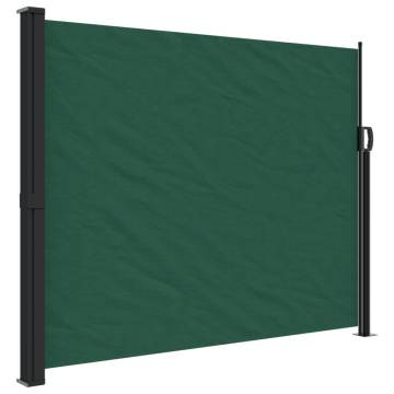 Retractable Side Awning Dark Green 160x500 cm | HipoMarket