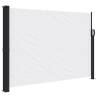 Retractable Side Awning White 140x500 cm - Outdoor Privacy Screen