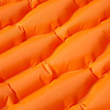 Self Inflating Camping Mattress with Pillow - 1 Person Orange