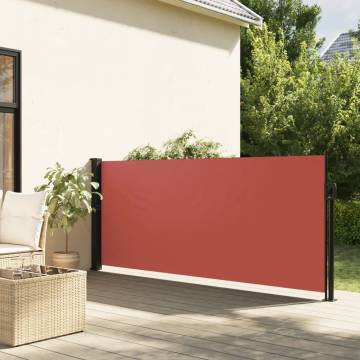 Retractable Side Awning Terracotta 140x600 cm - Privacy Screen