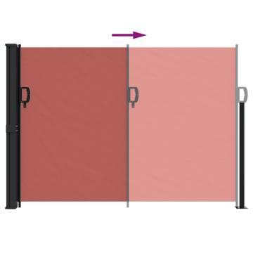 Retractable Side Awning Terracotta 140x600 cm - Privacy Screen